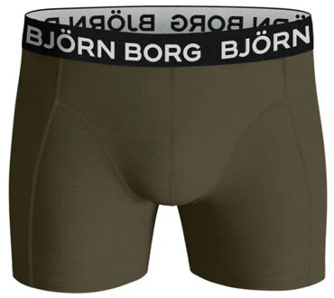 Boxershorts met logoband in 3-pack Legergroen - S