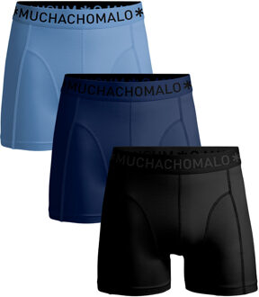 Boxershorts Microfiber 3-pack Black/Blue/Blue-M