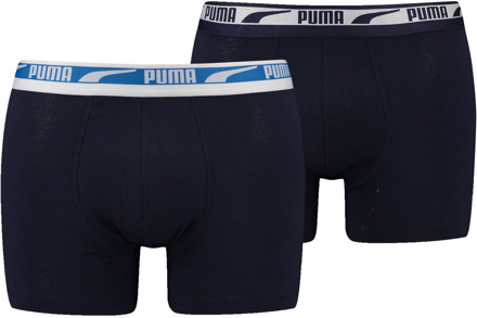 Boxershorts Multi Logo Boxer Men 2-Pack Blauw