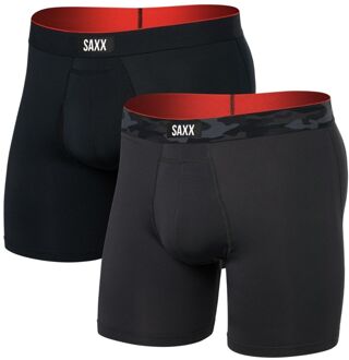 Boxershorts Multi-Sport Mesh - 2-pack- Remote Camo / Black-L Camo Zwart - L