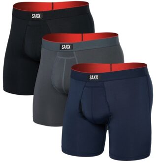 Boxershorts Multi-Sport Mesh - 3-pack- Turbulence / Navy / Zwart-M Zwart / Grijs / Navy