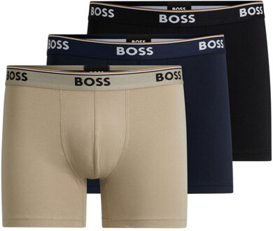 boxershorts Power 3-pack beige-blauw-zwart - XL