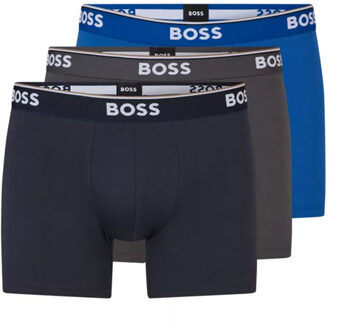 boxershorts Power 3-pack blauw-blue-grijs - M