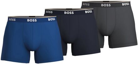 boxershorts Power 3-pack blauw-blue-grijs - M