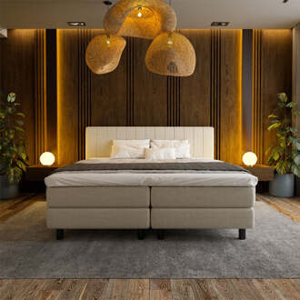 Boxspring Hotel - Beam - Beige - Dekbed-Discounter.nl - 180 x 210 cm