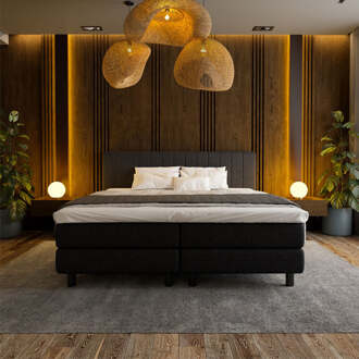 Boxspring Hotel - Beam - Zwart - Dekbed-Discounter.nl - 90 x 200 cm