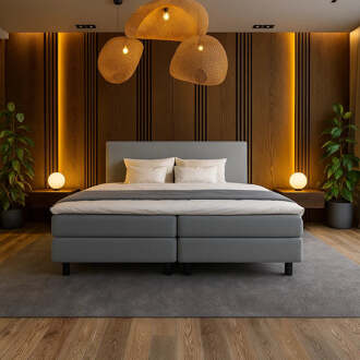 Boxspring Hotel - Grijs - Dekbed-Discounter.nl - 180 x 200 cm