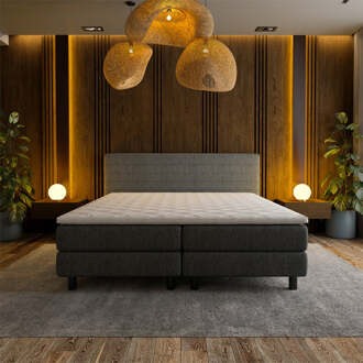 Boxspring Hotel - Straight - Antraciet - Dekbed-Discounter.nl