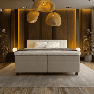 Boxspring Hotel Suite - Beam - Beige - Dekbed-Discounter.nl - 180 x 200 cm