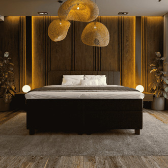 Boxspring Hotel Suite - Beam - Zwart - Dekbed-Discounter.nl - 90 x 210 cm