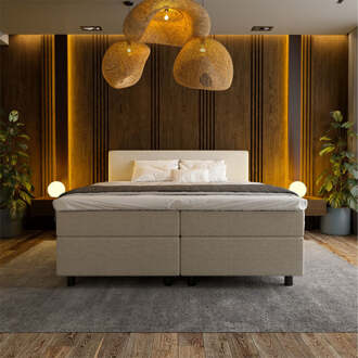 Boxspring Hotel Suite - Beige - Dekbed-Discounter.nl - 180 x 200 cm