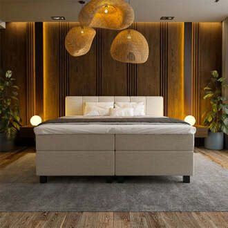 Boxspring Hotel Suite - Wide - Beige - Dekbed-Discounter.nl - 180 x 210 cm