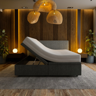 Boxspring Met Opbergruimte Hotel Prestige - Antraciet - Dekbed-Discounter.nl