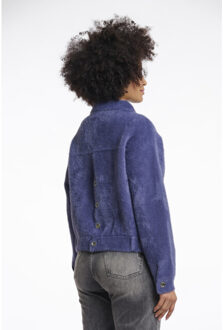 boxy jacket bubbly.5002511 10922 blue shadow Blauw - L