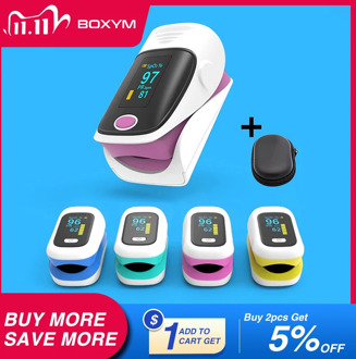 BOXYM OLED Finger Pulse Oximeter Oximetro de dedo blood oxygen Heart Rate Saturation Meter Saturometro Monitor CE