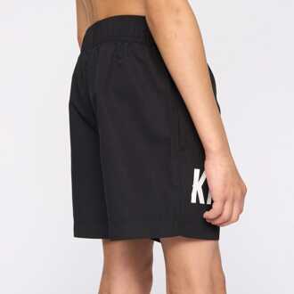 Boy's Kings Will Dream Juniors Tagged Swim Shorts in Black Zwart