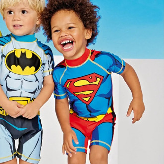 Boy Swimsuits Children Cartoon Print Boys One-piece Swimming Suits With Caps For Baby Kids Boys Pattern Print Swimwear