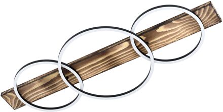 Boyal Plafondlamp - 101 cm - Zwart/Bruin/Landelijk/Wit Bruin, Wit, Zwart