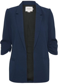 boyfriend fit blazer donkerblauw - XL