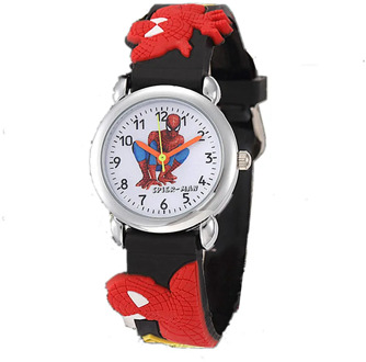 Boys Baby Superman Children Watches Lovely Girl Pink Clocks Cartoon Kids Dress Saats 3D Rubber Strap Enfant Rejores Mouse Watch