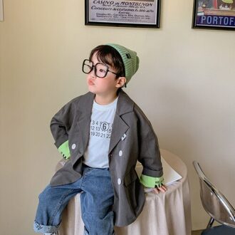 Boys 'Casual Lente En Herfst Kleine Pak Britse Stijl Mode Knappe Top Koreaanse Stijl Westerse Stijl Kinderkleding 6