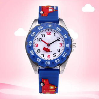 Boys Girls Childrens 3D Cute Cartoon Sports Waterproof Wrist Watches Analog Watches