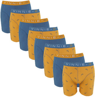 Boys Kinder boxershorts Wakeboard Blue - Print - 8-pack-128/134