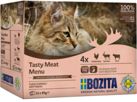 Bozita 12x85 g Bozita Stukjes in Gelei Pouch Kattenvoer