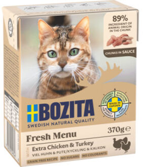 Bozita Voordeelpakket Bozita Tetra Hapjes in Saus 24 x 370 g Kattenvoer - Mixpakket Saus (2 soorten)