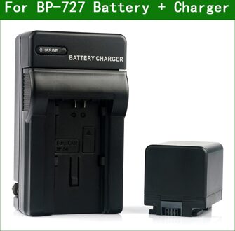 BP-727 BP727 Bp 727 Digitale Camera Batterij En Oplader Voor Canon Hf R306 R406 R506 R806 R800 M51 M52 R36 r37 R38 R56 R57 1accu 1lader
