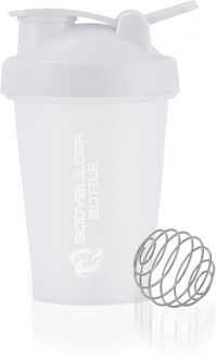 Bpa Gratis Gym Fitness Sport Eiwit Shaker Fles 400Ml/12Oz Met Plastic Handvat Blender Bal