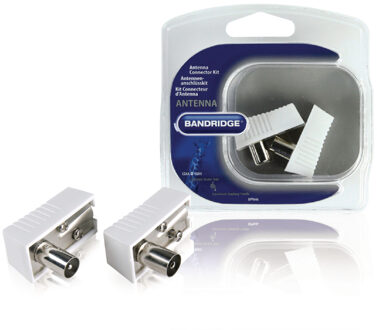 BPP646 Coaxconnector Male + Female Wit