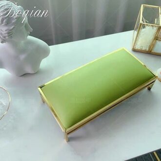 Bqan 1 Stuks Marbling Manicure Hand Kussen Nail Arm Rest Kussen Manicure Tafel Mat Arm Pols Hand Rest Salon Kussen Licht Groen