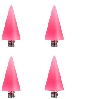 Bqan 4 Stks/set Nail Puntjes Wax Pen Vervangbare Hoofd Kralen Rhinestones Gems Picker Manicure Zelfklevende Nail Art Gereedschap roze