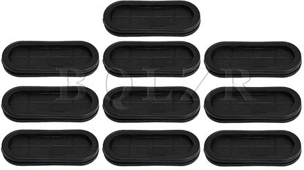 BQLZR 10 x Cable Wiring Wire Rubber Oval Closed Blanking Grommets 30x85mm