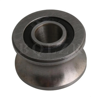 BQLZR 22.5x13.5mm 440C Stainless Steel Ball Bearing U Shape Groove 8mm ID Pulley