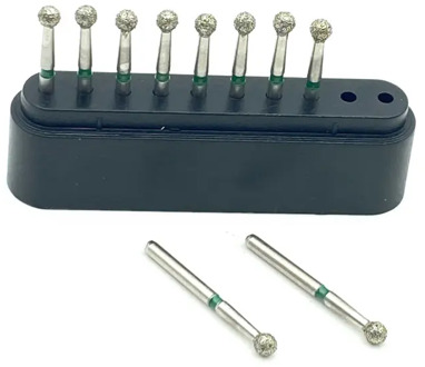 BR-30C Round Head Dental Diamond Burs for High Speed Handpiece Dental High Speed Burs Dentist Polish Tool 10pcs/set