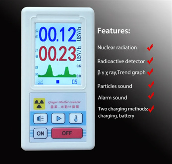 BR-6 nuclear radiation detector Digital Display Screen Dosimeter Marble Detectors Beta Gamma X-ray Tester Measuring Tool