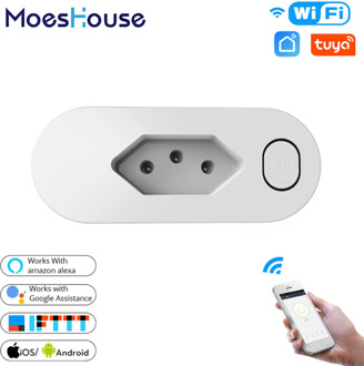 BR WiFi Smart Plug Outlet Wireless Power Socket Smart Life/Tuya App Remote Control Work with Alexa Google Home No Hub Required