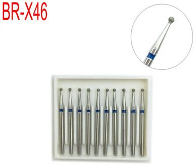 BR-X46 Dental Diamond Polishers Dental burs for Smoothing Teeth Polisher FG Burs for Teeth Whitening 10pcs