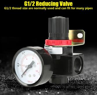 BR4000 G1/2 Inch Air Regelklep Reduceerventiel Controle Compressor Druk Reguleren Regulator Valve Met Gauge Meter