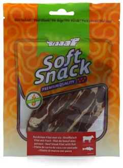 Braaaf Soft snacks Filet - Hondensnack - Rund - Vis - 85 gram