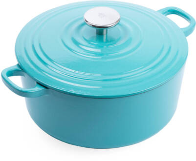 Braadpan Bourgogne Aqua Blue - ø 24 cm / 4.2 Liter Blauw