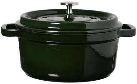 Braadpan - donkergroen - ø22x10 cm