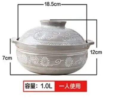 Braadpan Kookpan Soeppan Voorraad Pot Stenen Pot Kleine Braadpan Kleine Japanse Stijl Hittebestendige Gas Huishouden 1.0L
