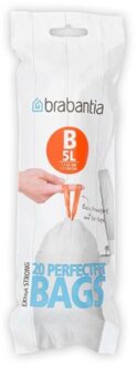 Brabantia Afvalzak Code B - 5 Liter (20 stuks)
