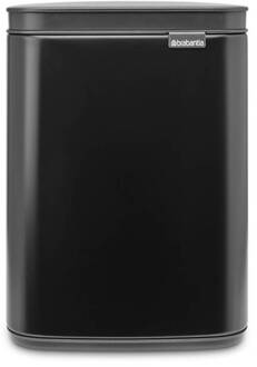 Brabantia Bo Waste Bin, 4L - Matt Black Zwart