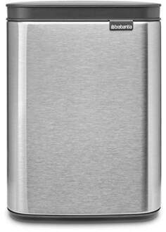 Brabantia Bo Waste Bin, 4L - Matt Steel Fingerprint Proof Zilverkleurig