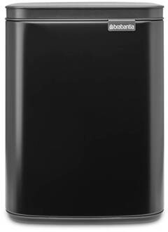 Brabantia Bo Waste Bin, 7L - Matt Black Zwart