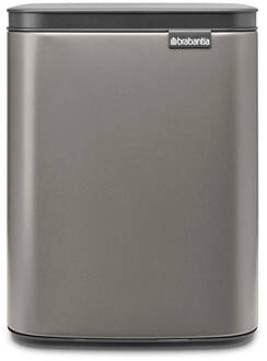 Brabantia Bo Waste Bin, 7L - Platinum Grijs